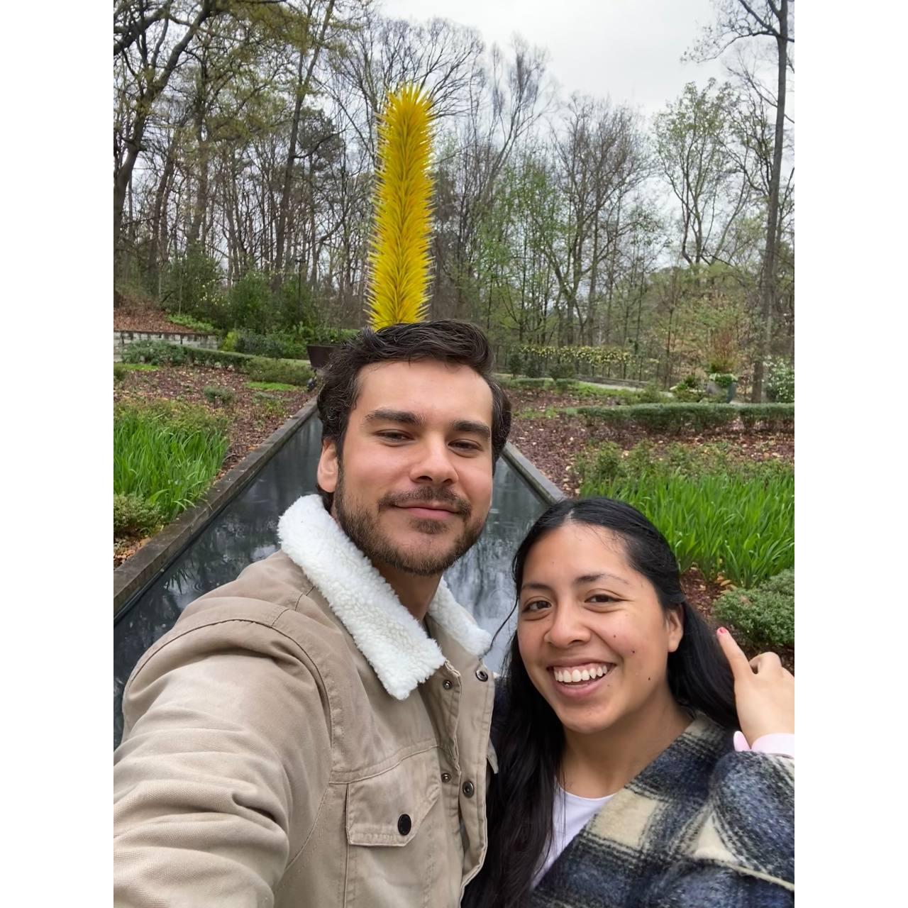 I wasn't ready.....but this is still his favorite picture of us 👀