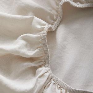King, European Linen Sheet Set in Sand