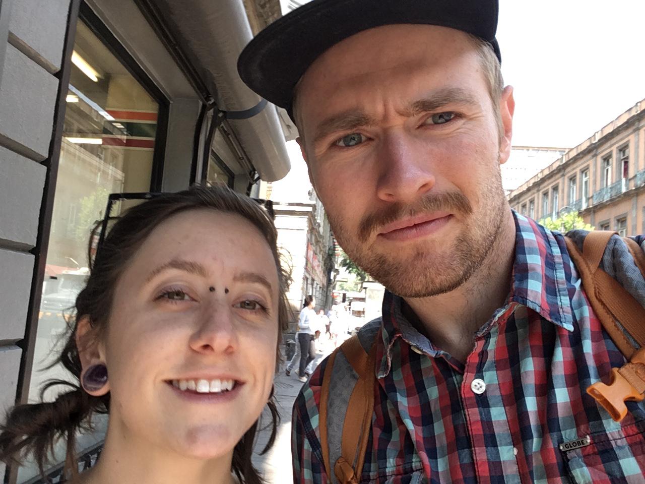 Kayte and Conrad exploring Mexico City in 2018