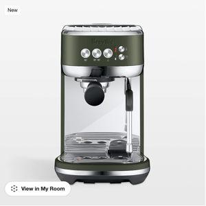 Breville Bambino Plus Espresso Machine in Olive Tempenade + Reviews | Crate & Barrel
