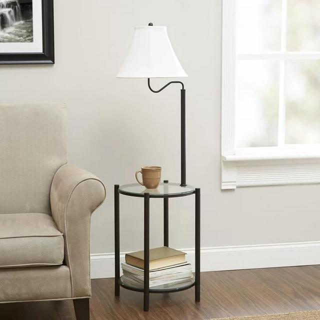 Mainstays Floor Lamp with attached table