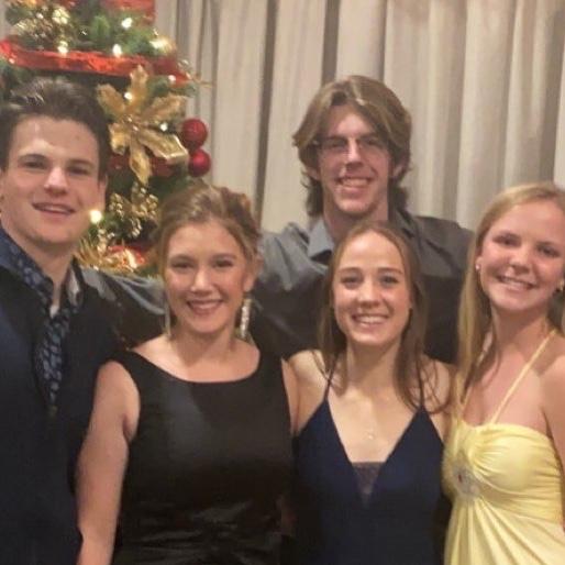 Christmas formal, still hardly knew each other.