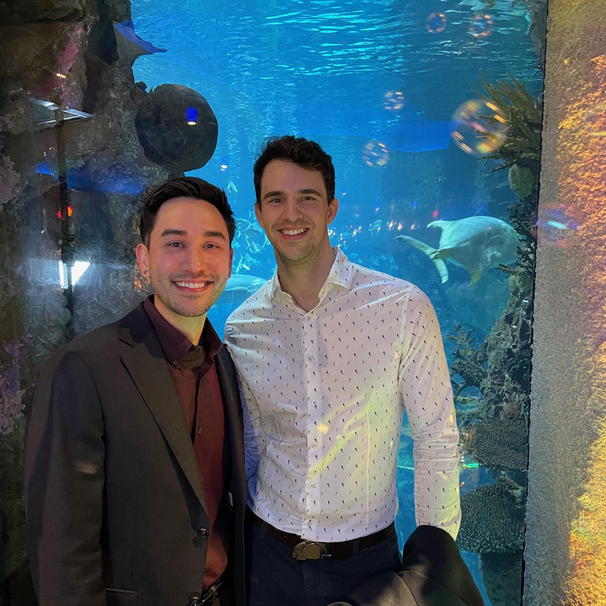 Alyssa and Ryan’s wedding at the Denver Aquarium 🐠 🫧