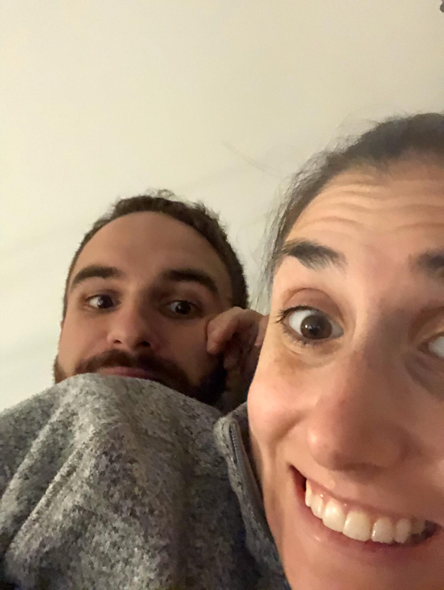 In love and lounging around the house.