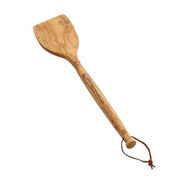 Sabatier Olivewood Turner, Perfect for flipping, scraping, and chopping food, 13.96 x 3.30 x 0.83 "