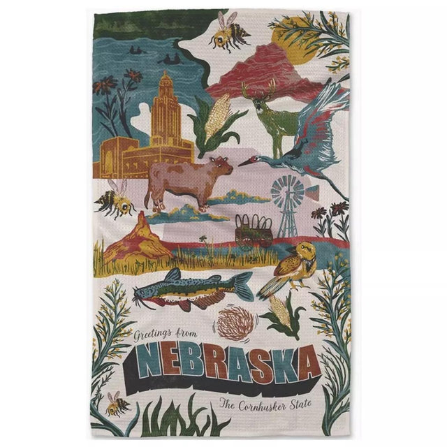 GEOMETRY State Tea Towel