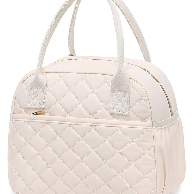CAMTOP Lunch Box for Women Insulated Lunch Bag Lunchbox Cooler Thermal Leakproof Quilted Reusable Lunch Tote Bag for Work School Travel Picnic