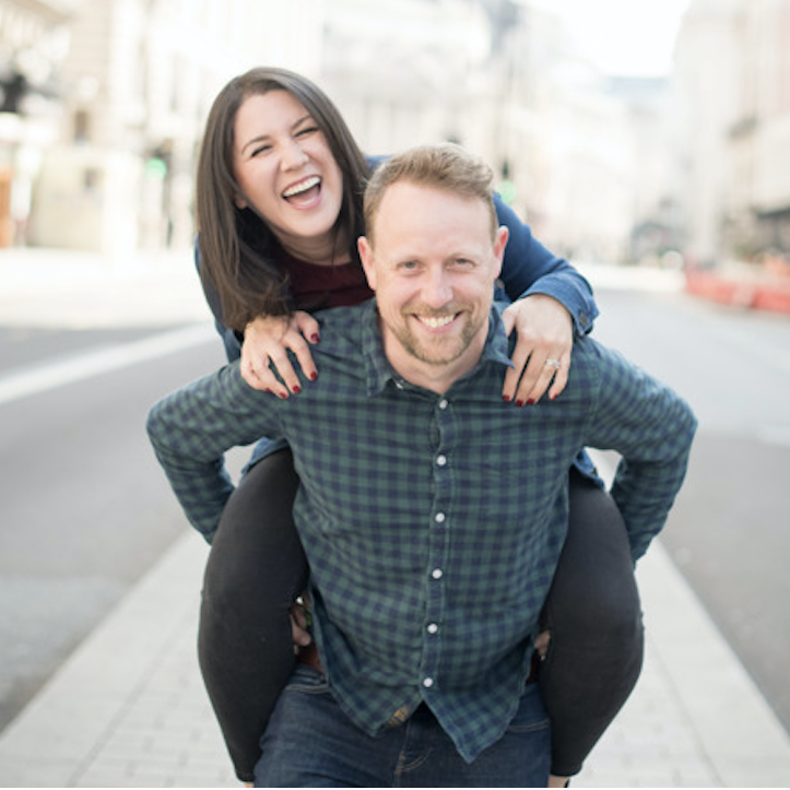 All smiles in London during our post marriage "Engagement" shoot