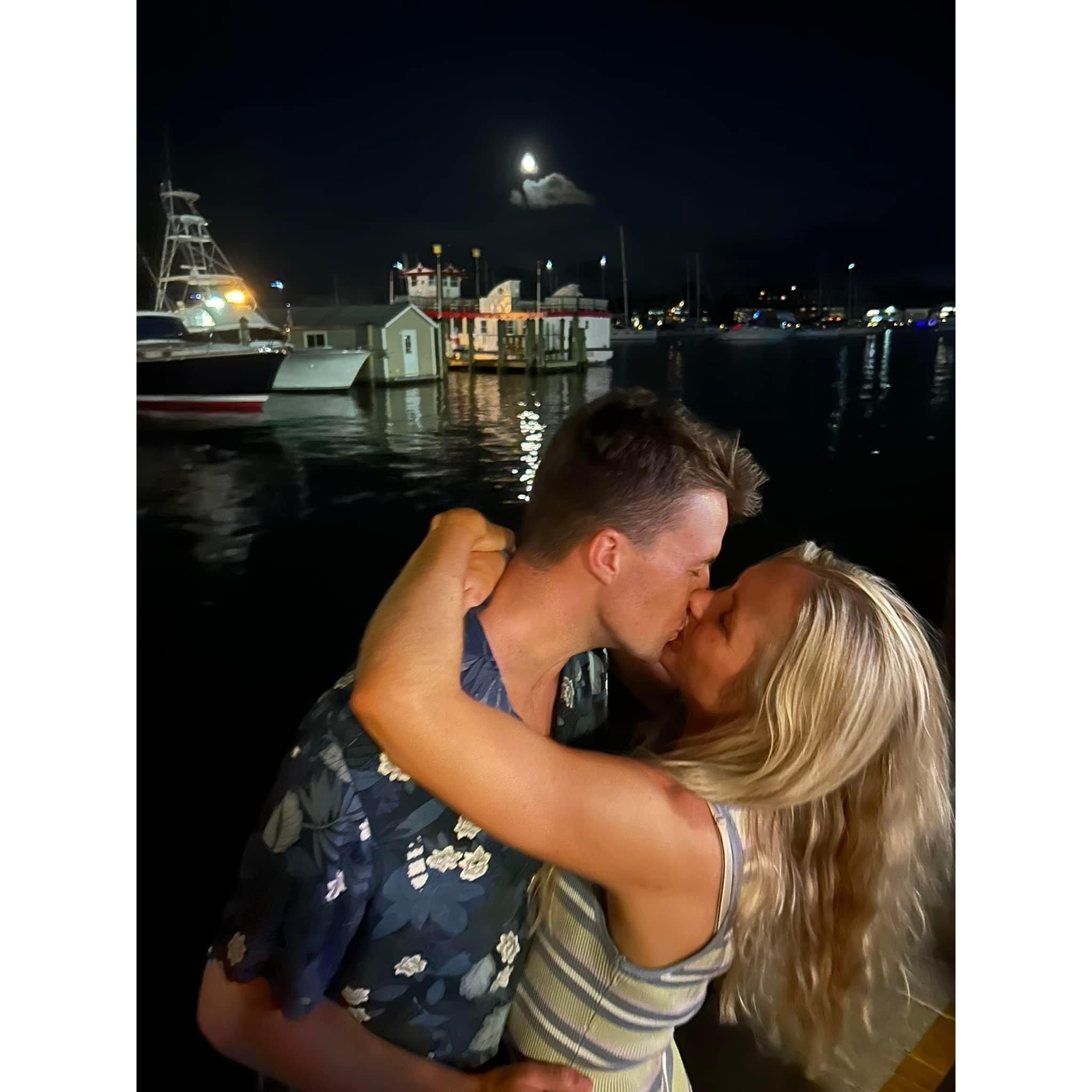 Summer love in Annapolis. Around the time where they decided they would have the wedding here.