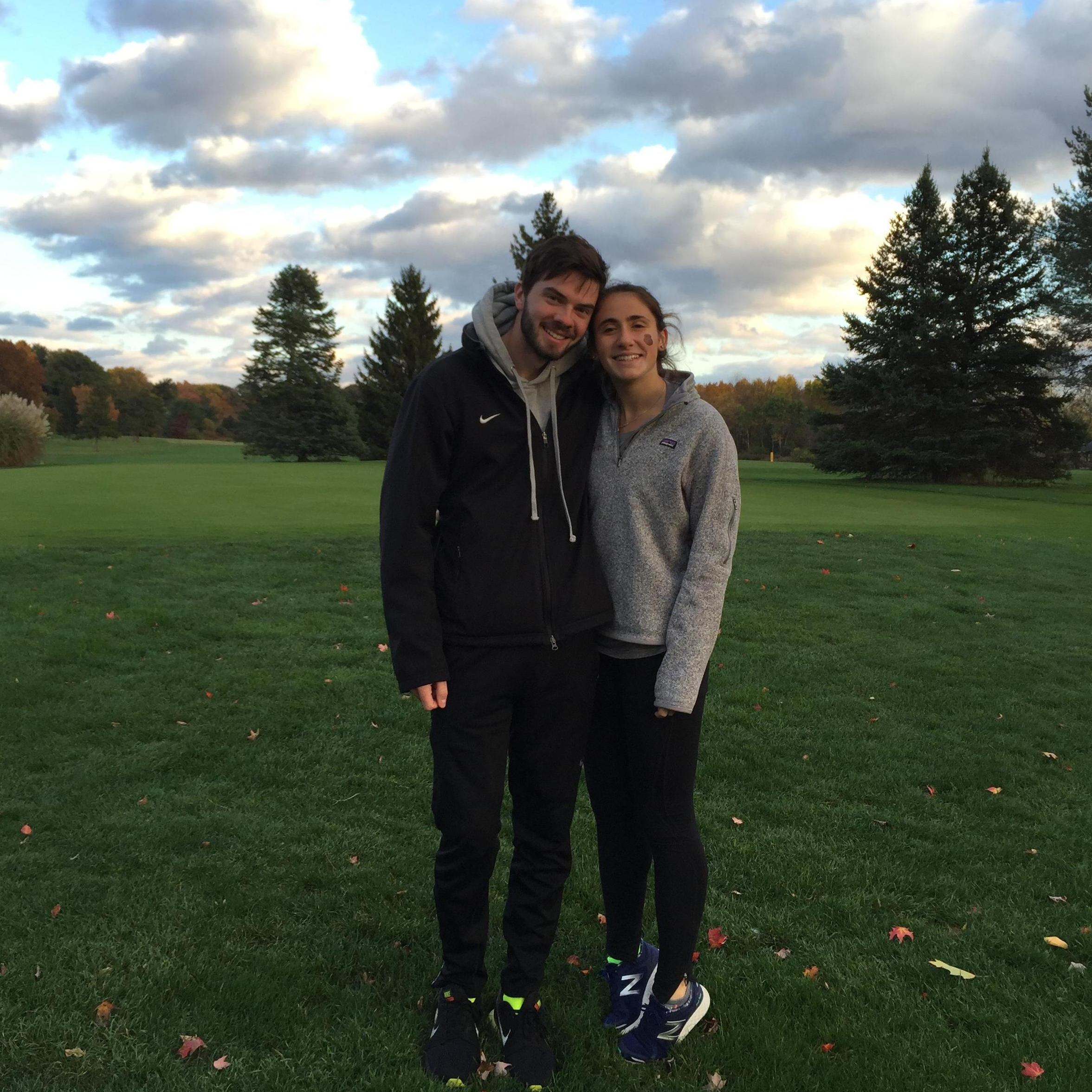 celebrating Jess's last XC race, 2016