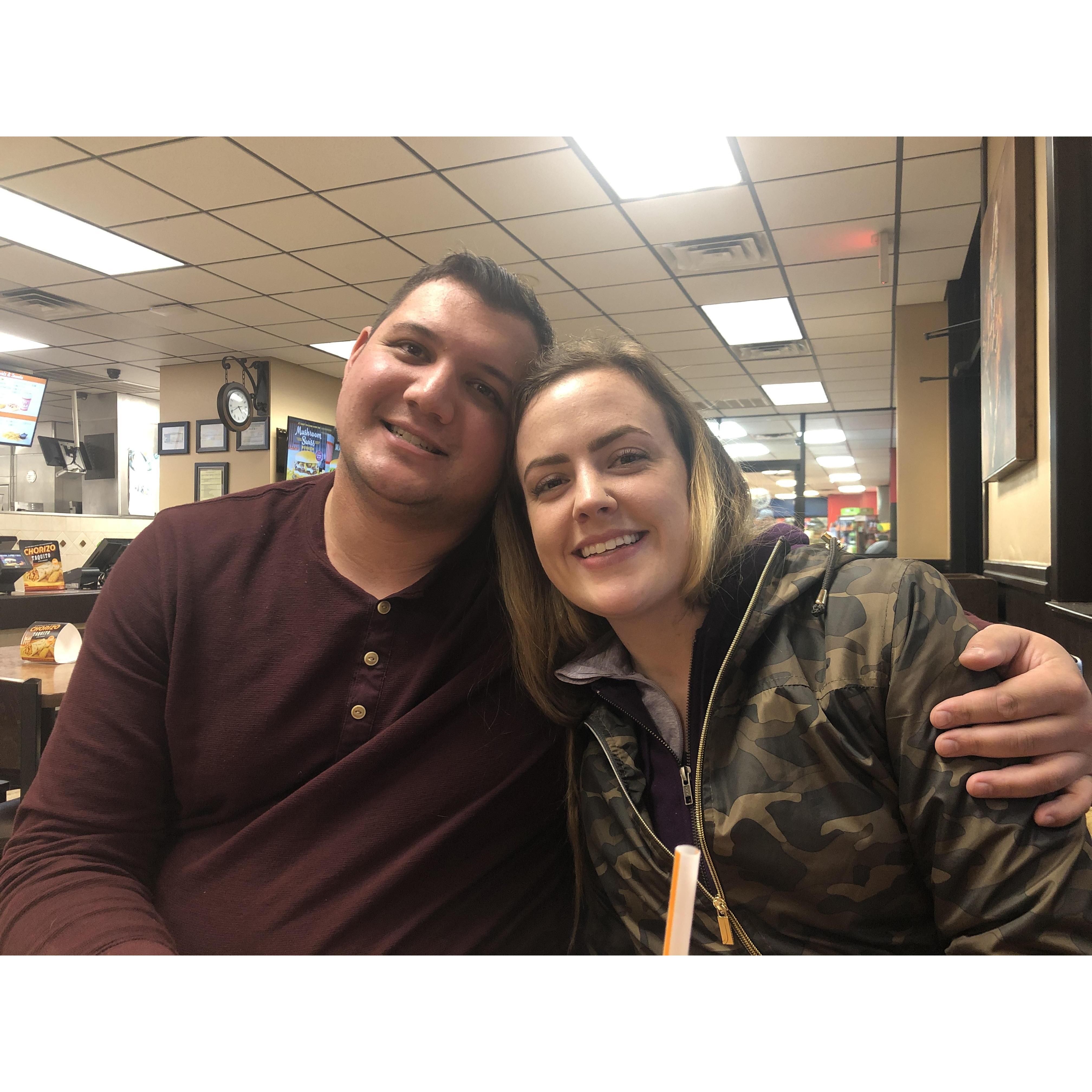 January 4, 2019. Whataburger -  Rusk, Texas.