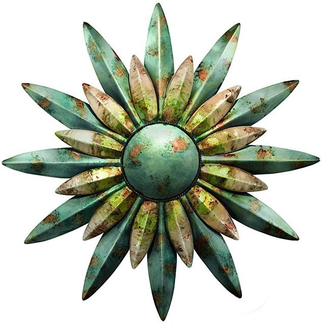 Regal Art & Gift 10200 Sunburst Sun Wall Decor, Aqua