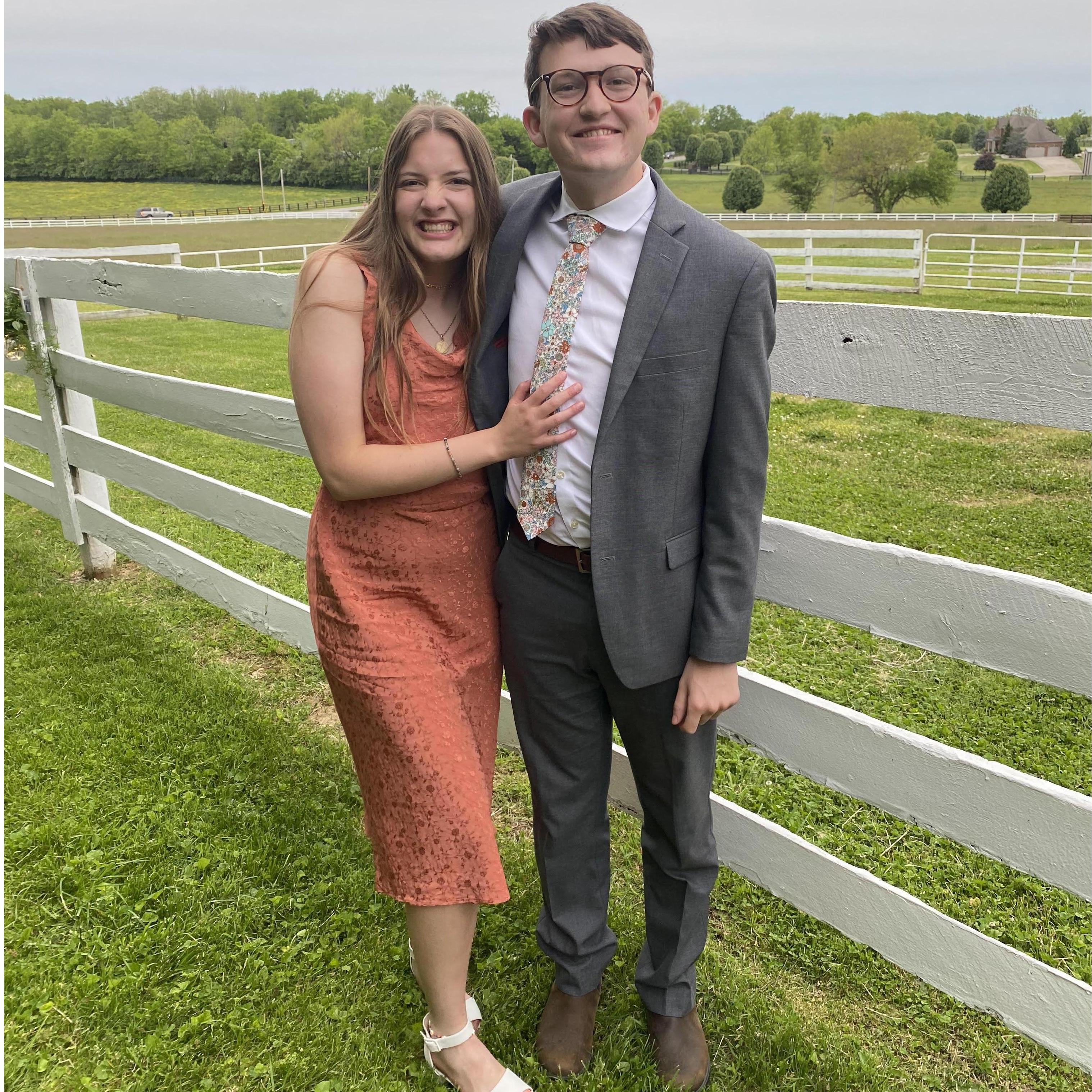 The only wedding we've attended! Let's hope Meredith and Colton were a good example!