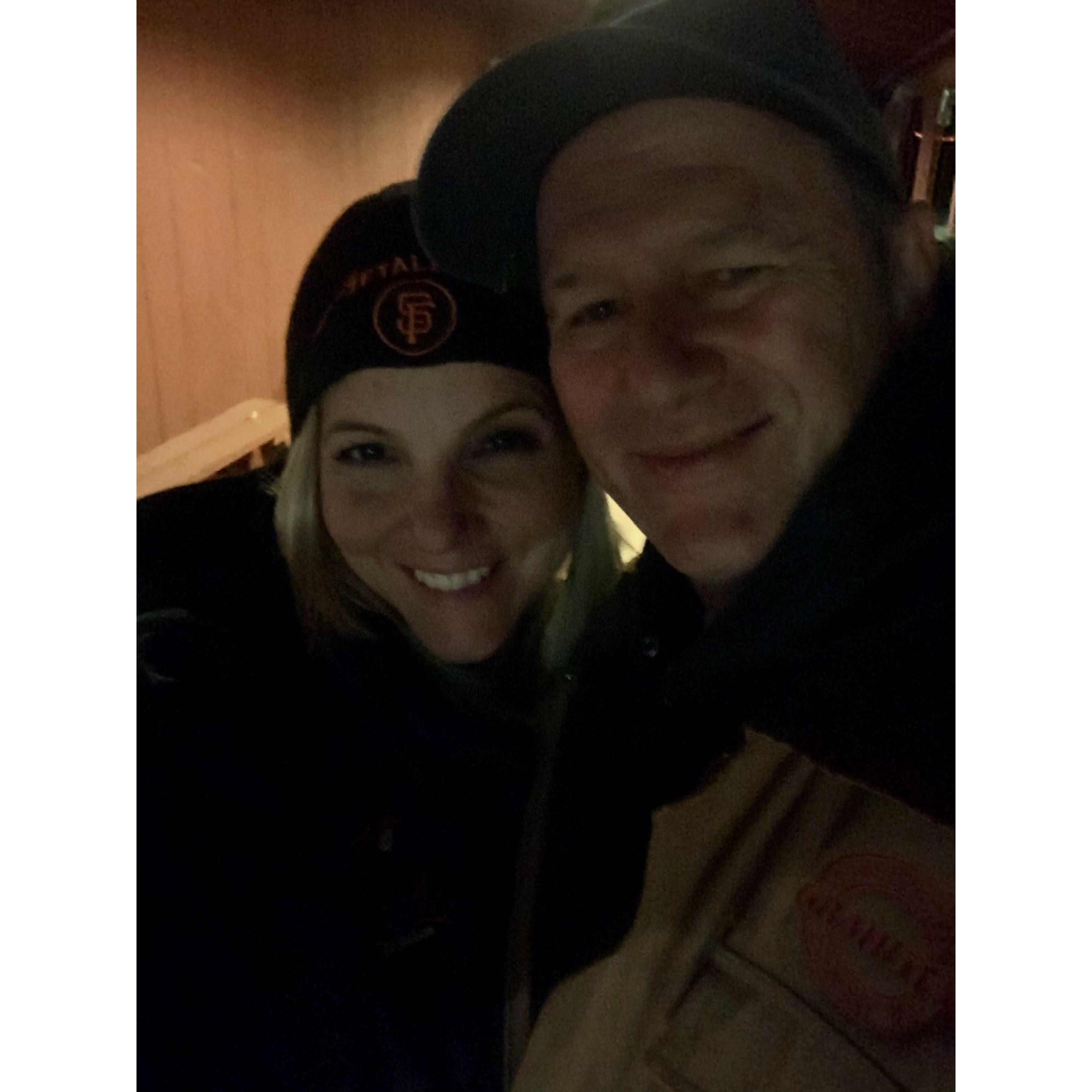 Our first photo together!
