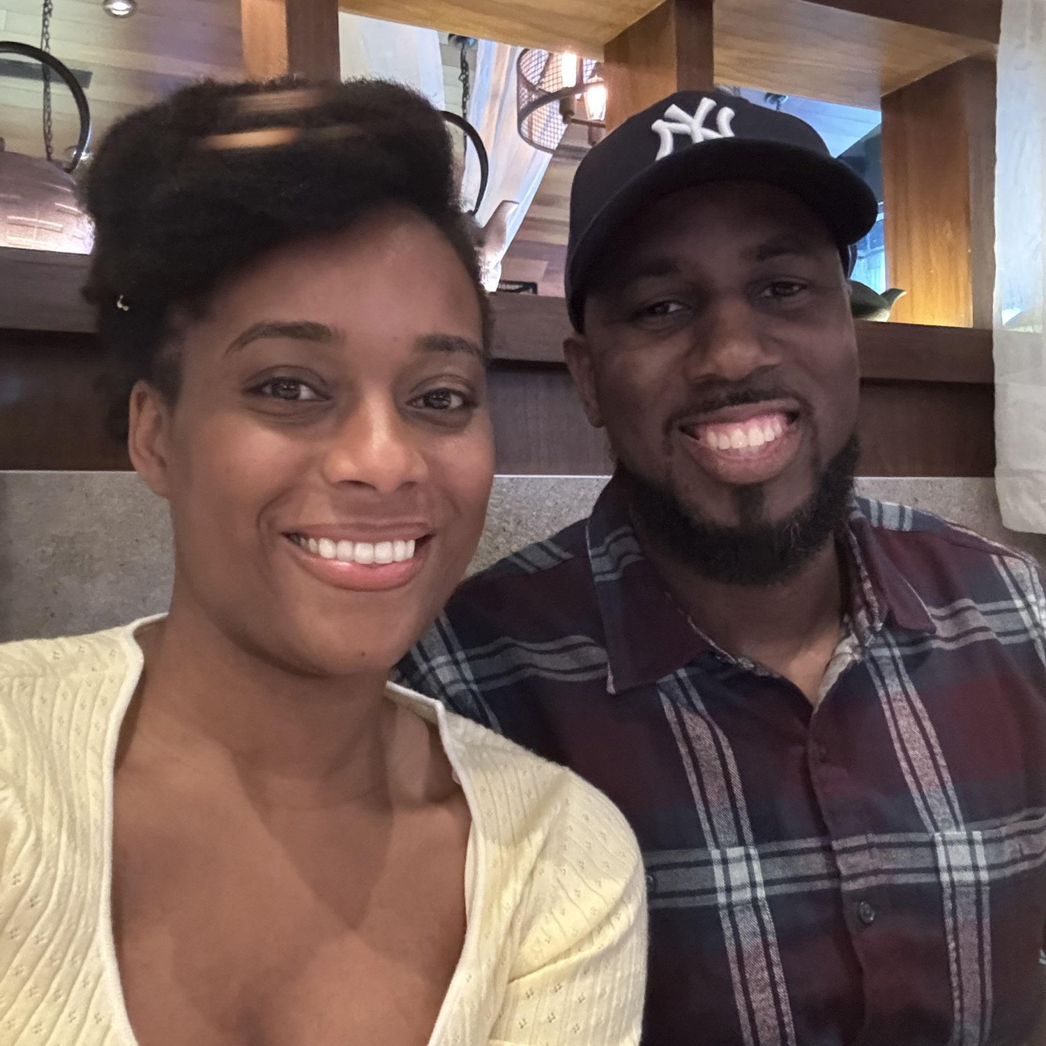 Chilling at Grandma's birthday dinner!