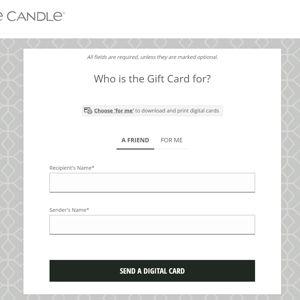 Yankee Candle Gift Card