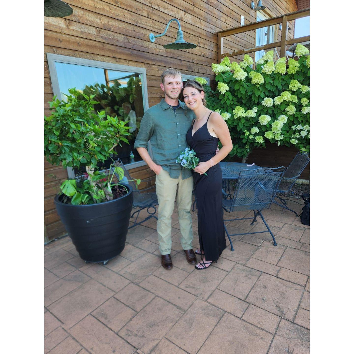 First wedding together as FIANCES