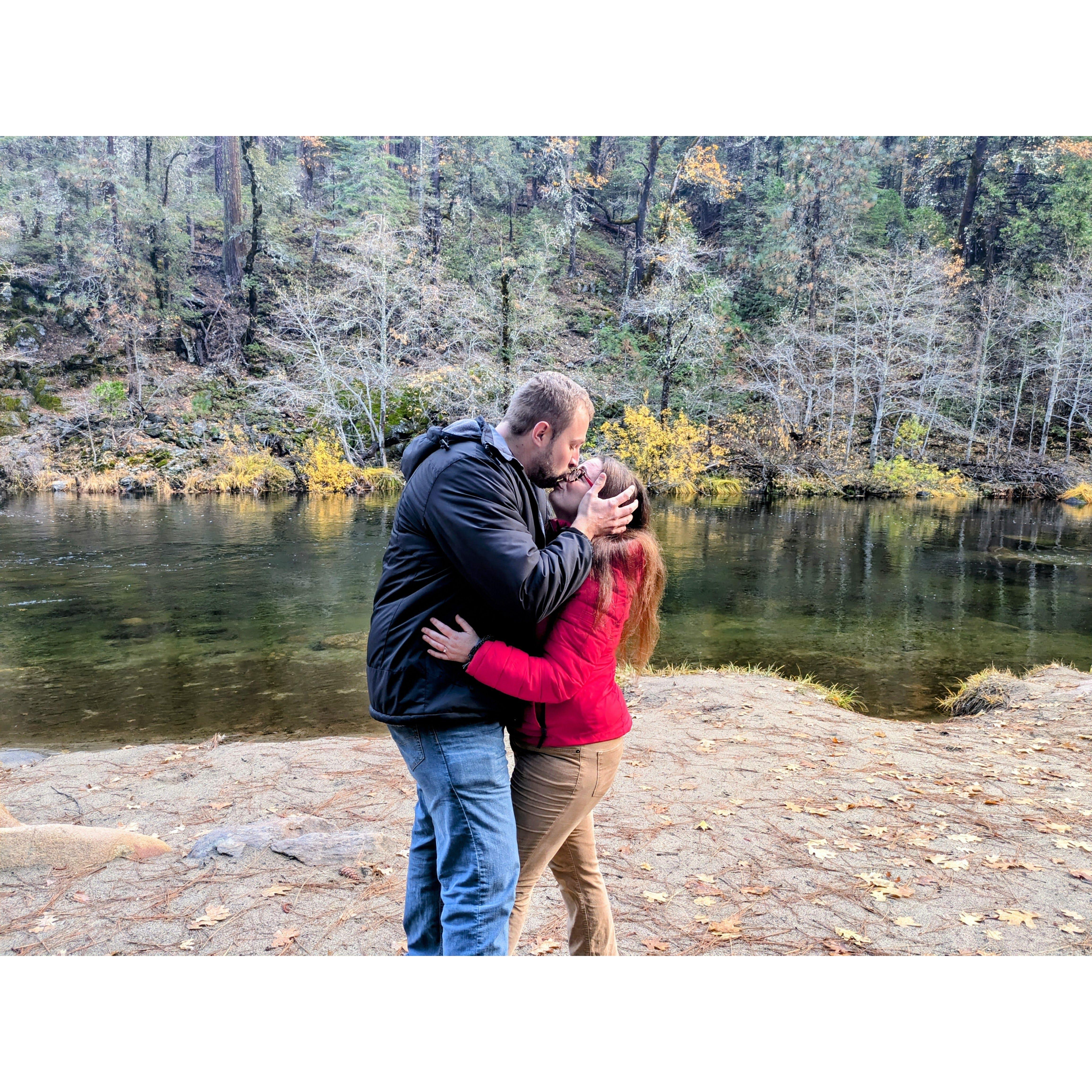 Our engagement. Calaveras Big Trees 11-26-2024.