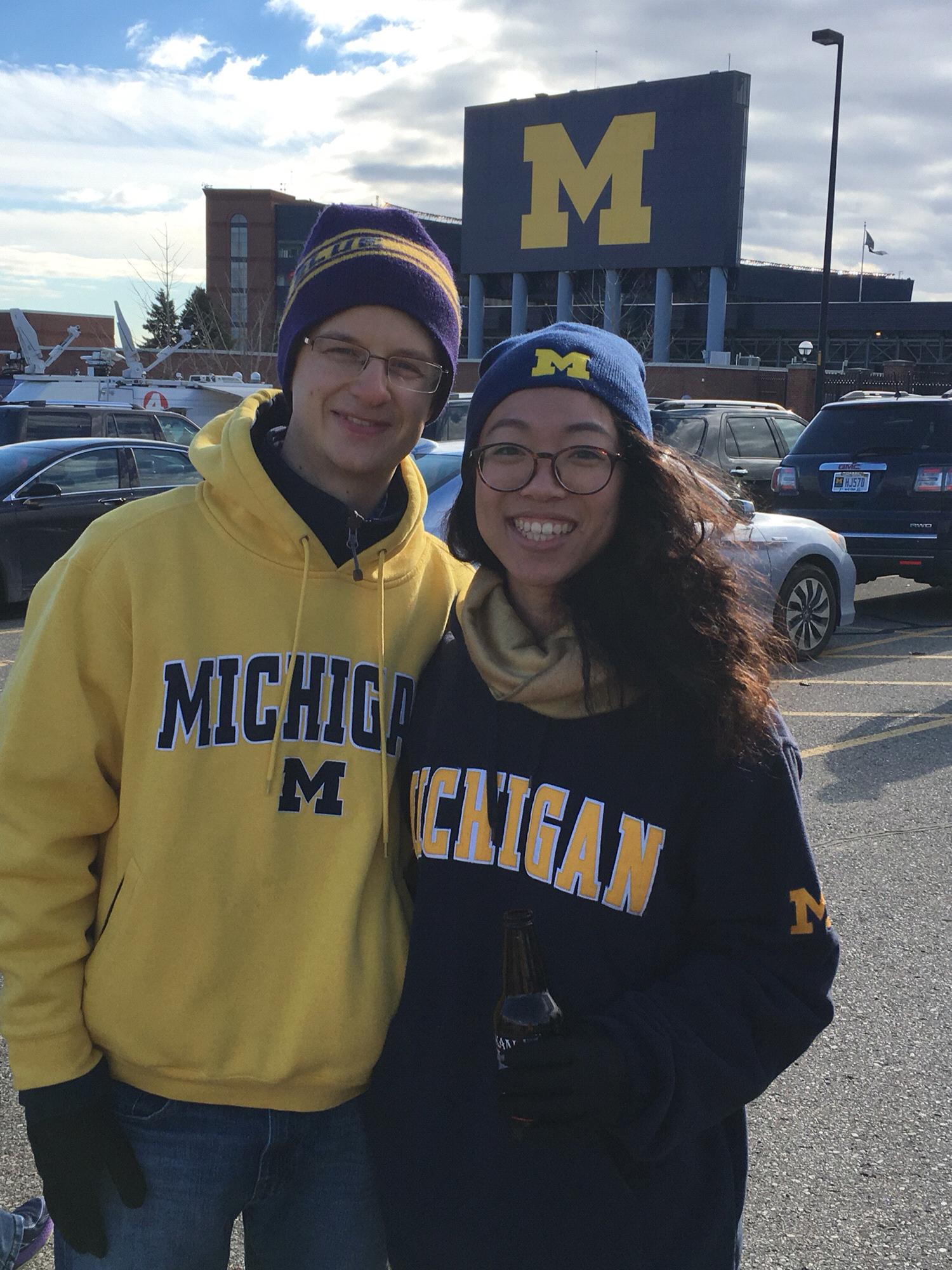 Becoming a Du Comb also means becoming a Michigan fan! Go blue!