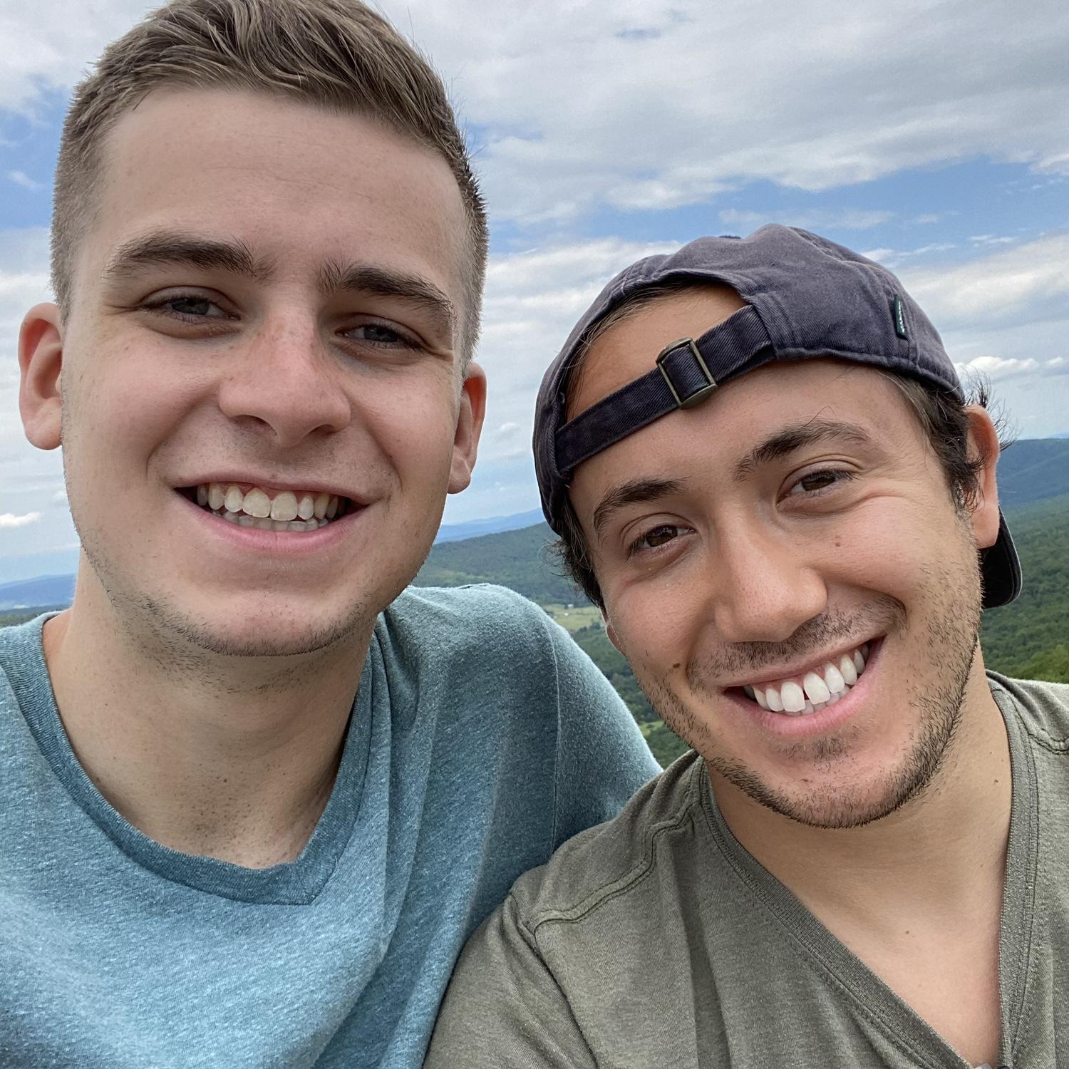 On top of Big Schloss Mountain after a hike - June 2020