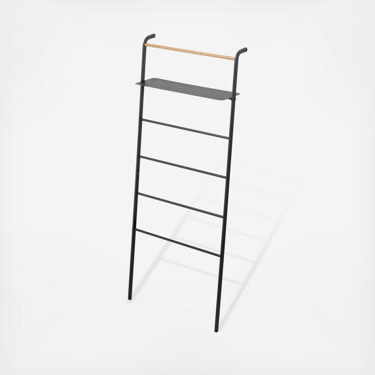 Yamazaki Home Tower Leaning Ladder With Shelf Zola