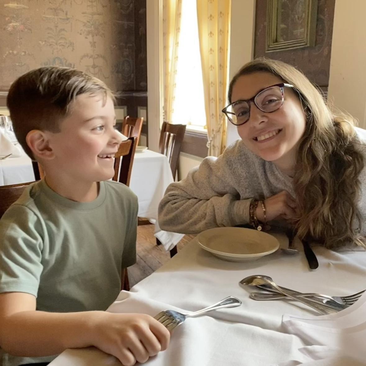 i love this picture at dante and luigi’s, the second oldest italian restaurant in philly with my handsome nephew.