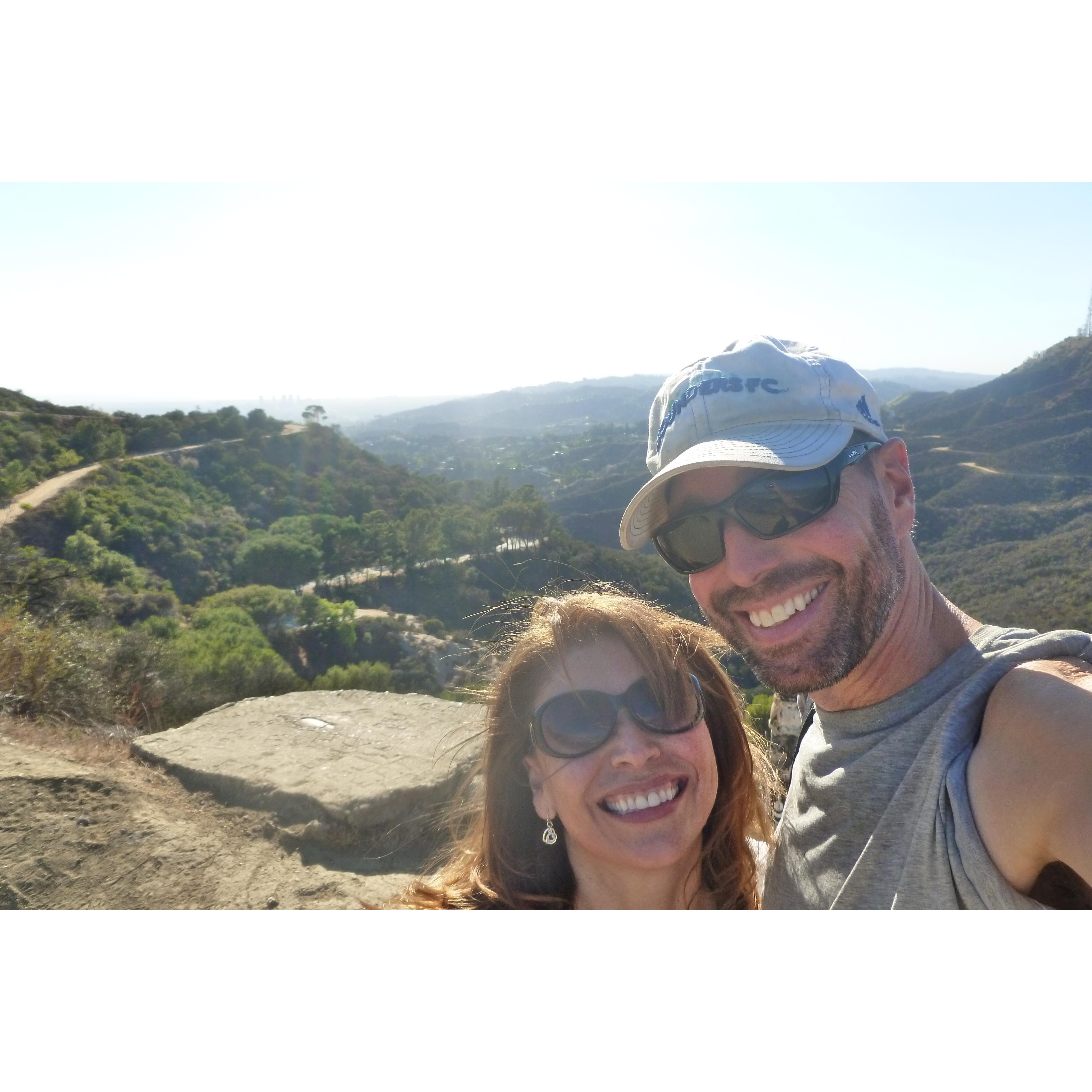 October 2013 - Hollywood Sign hike.