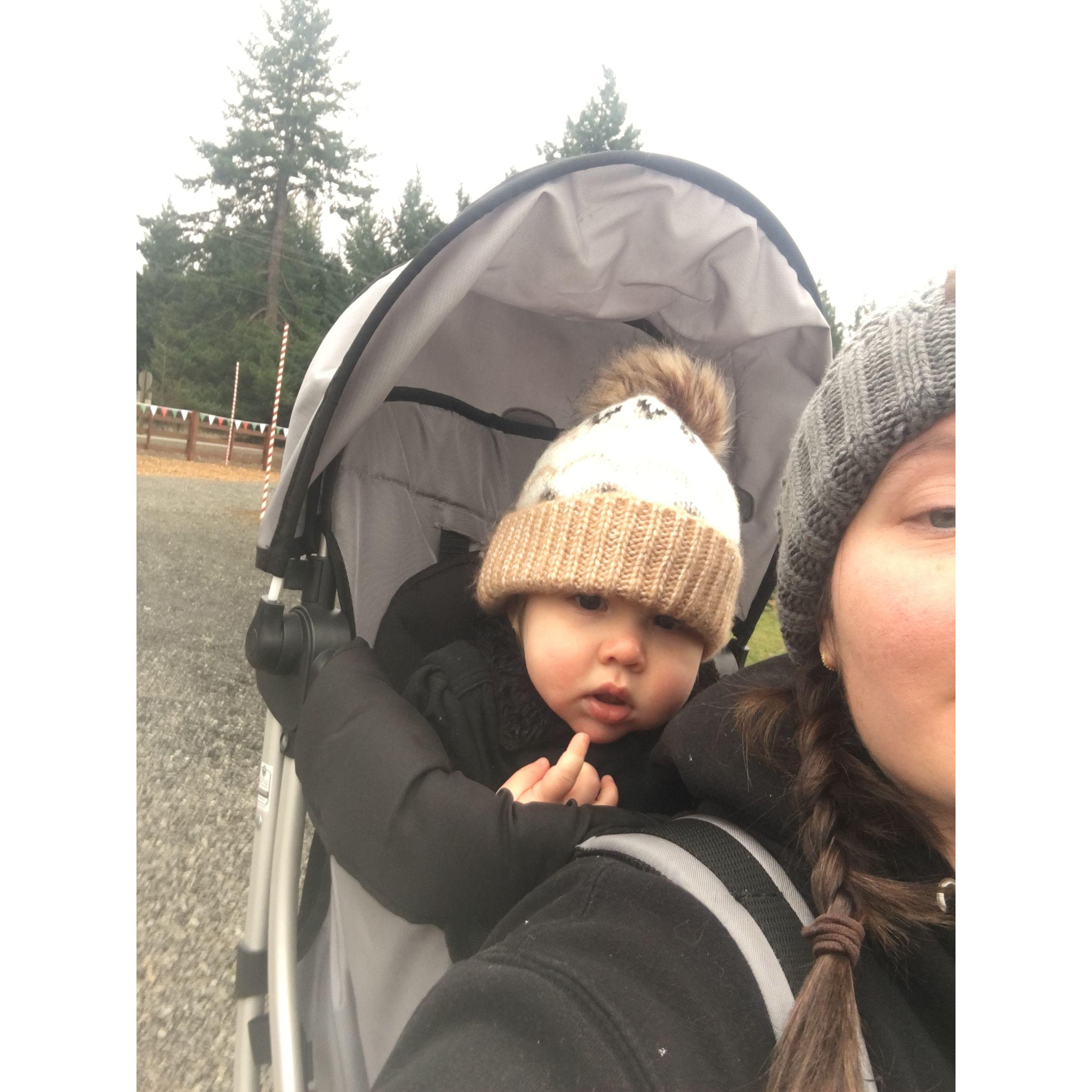 Cora and Aunty Becky hanging out!