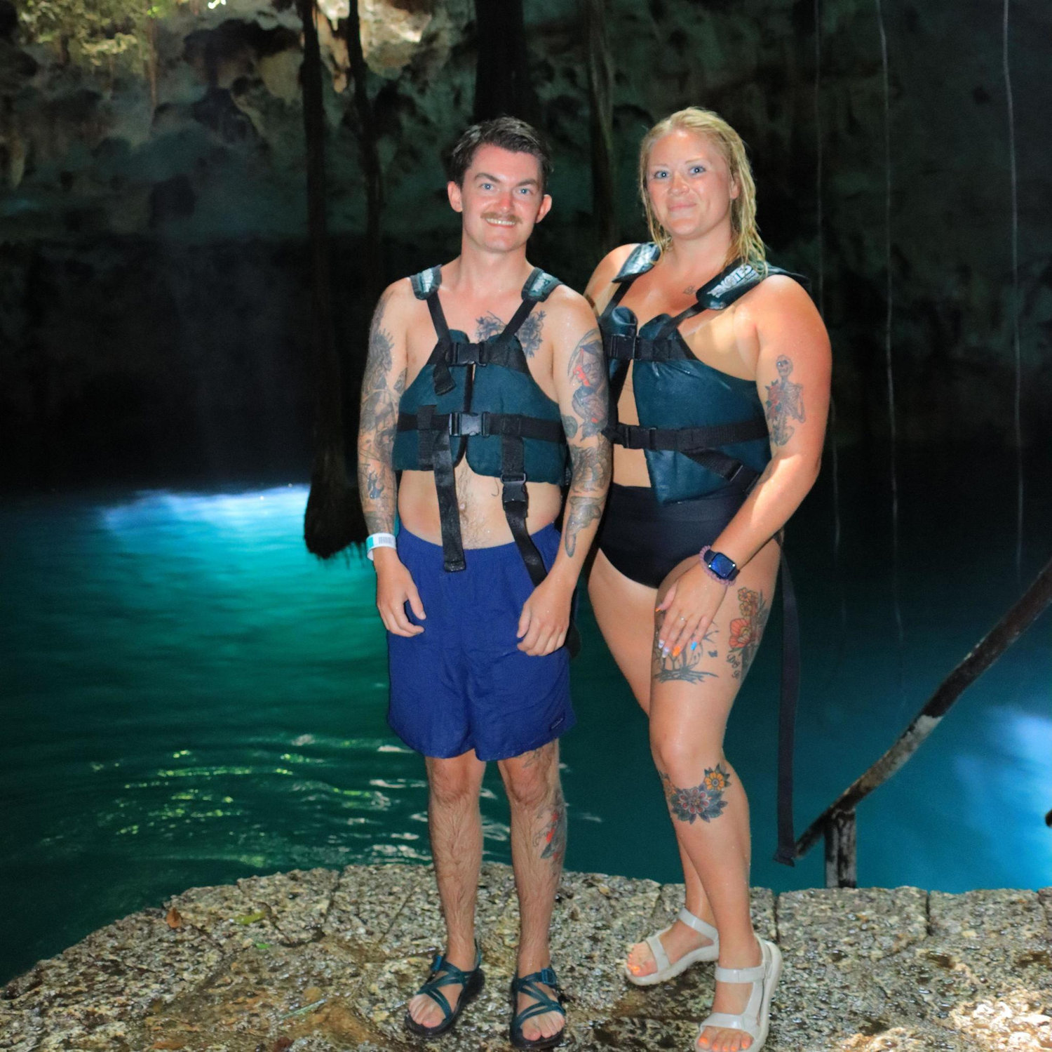 Swimming in the Cenotes in Mexico