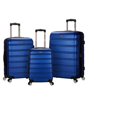 Rockland Melbourne 3pc Expandable ABS Spinner Luggage Set - Blue