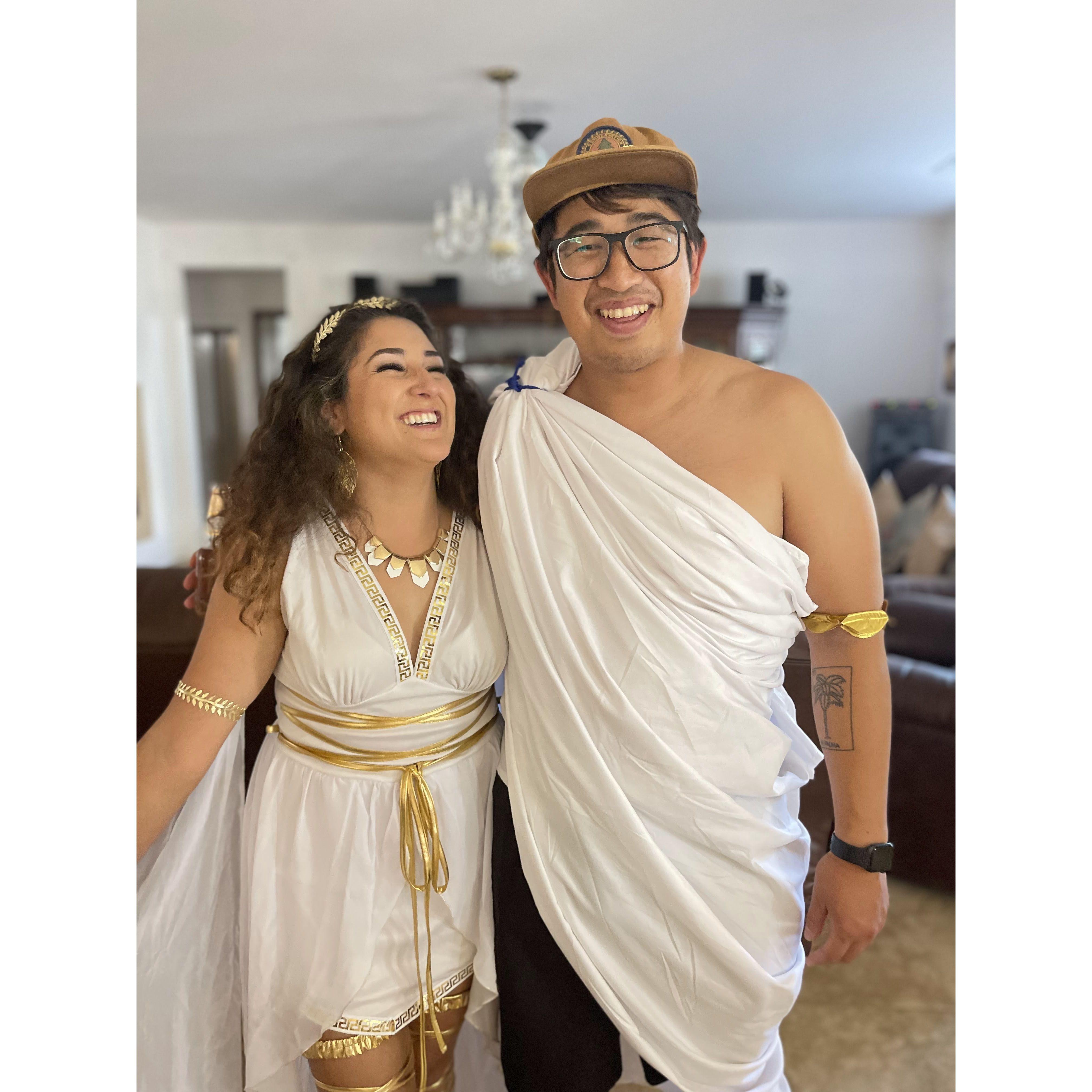 Greek-themed birthday party