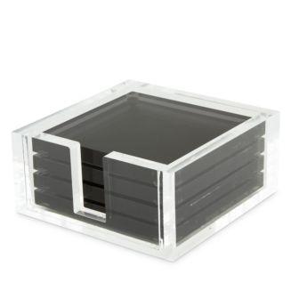 Tizo Lucite® Coasters, Set of 4