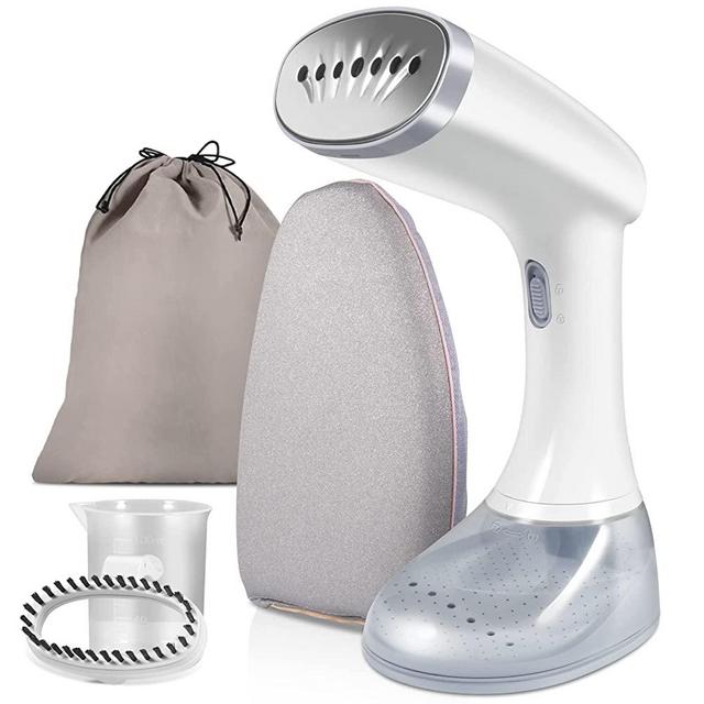 Steamer for Clothes, 20S Fast Heat-up 1350W Portable Handheld Clothes Steamers Fabrics Wrinkles Remove, 30mins Continuous Steam, Travel Garment Steamer with 380ML Large Detachable Water Tank for Home