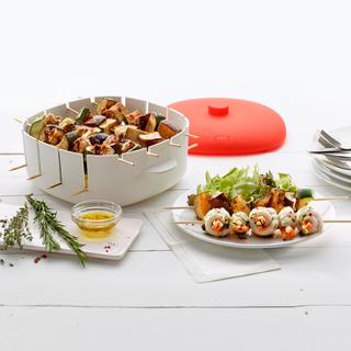 Microwavable Kabob Maker with Skewers