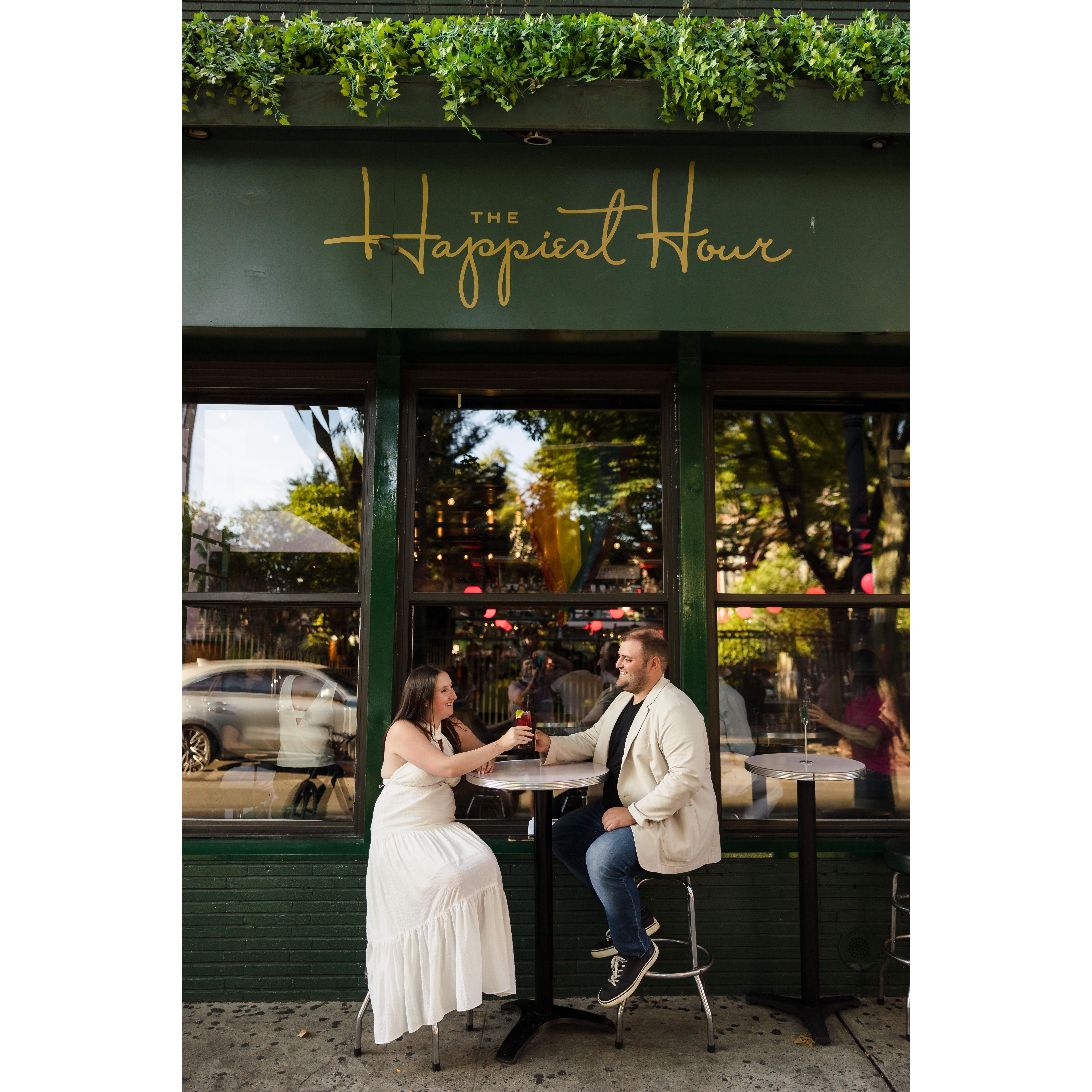 Happiest Hour: Where we had our first date!