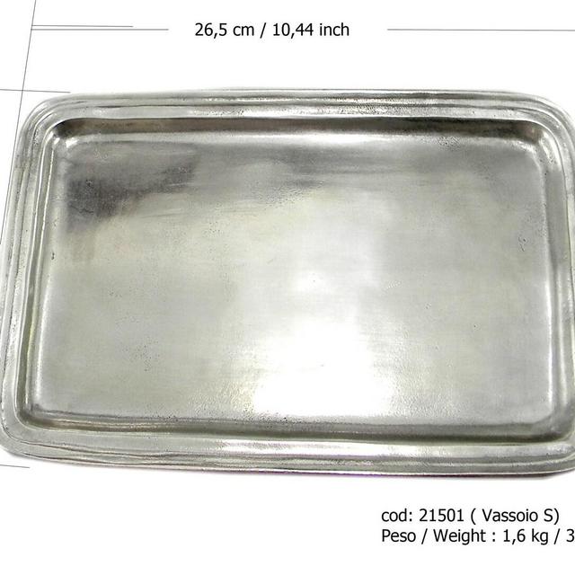 Handcrafted Pewter Tray - Made in Italy - Cavagnini Design - 21501