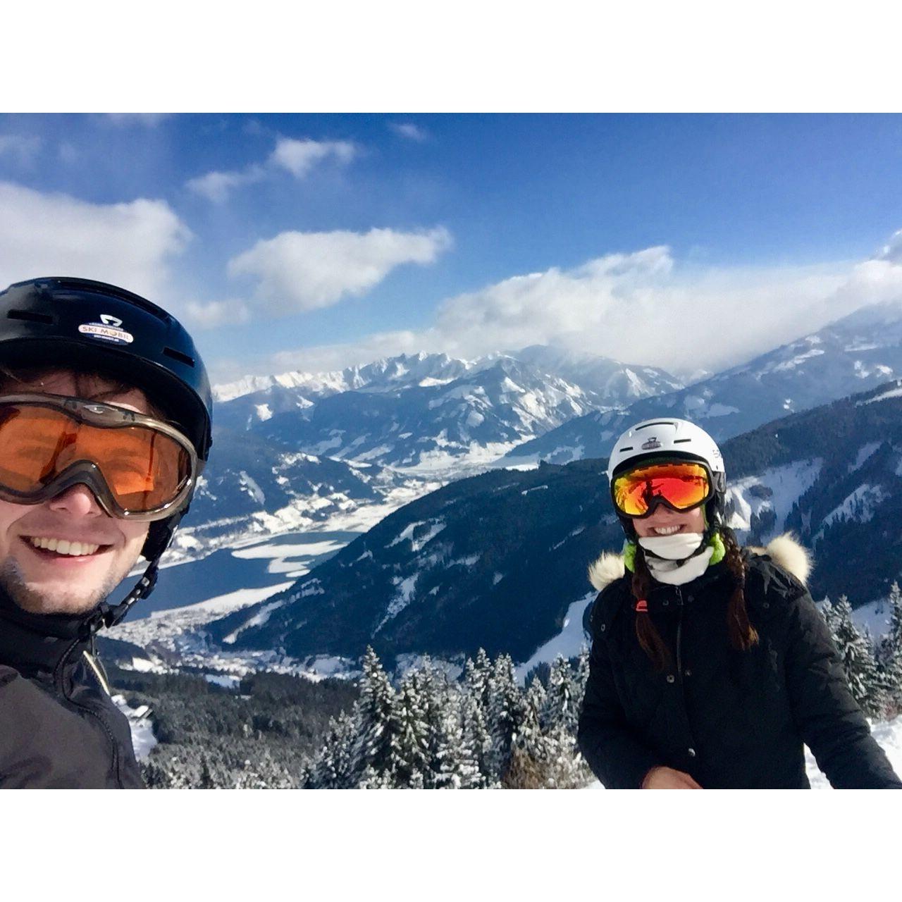 Our first ski trip together