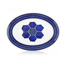 Hermès Bleus D'Ailleurs Large Oval Platter