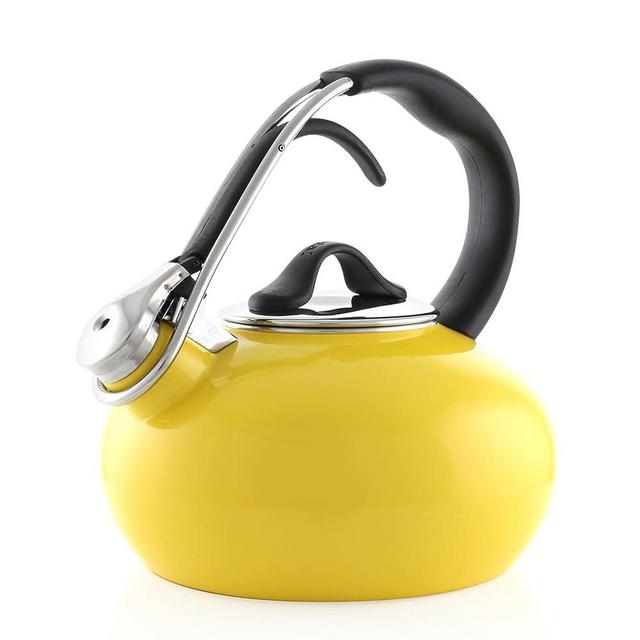 Chantal Classic Loop Enamel on Steel Whistling Tea Kettle, 1.8 quart (Canary Yellow)