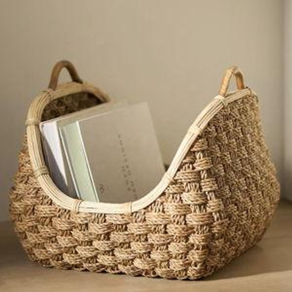 Log Seagrass Basket