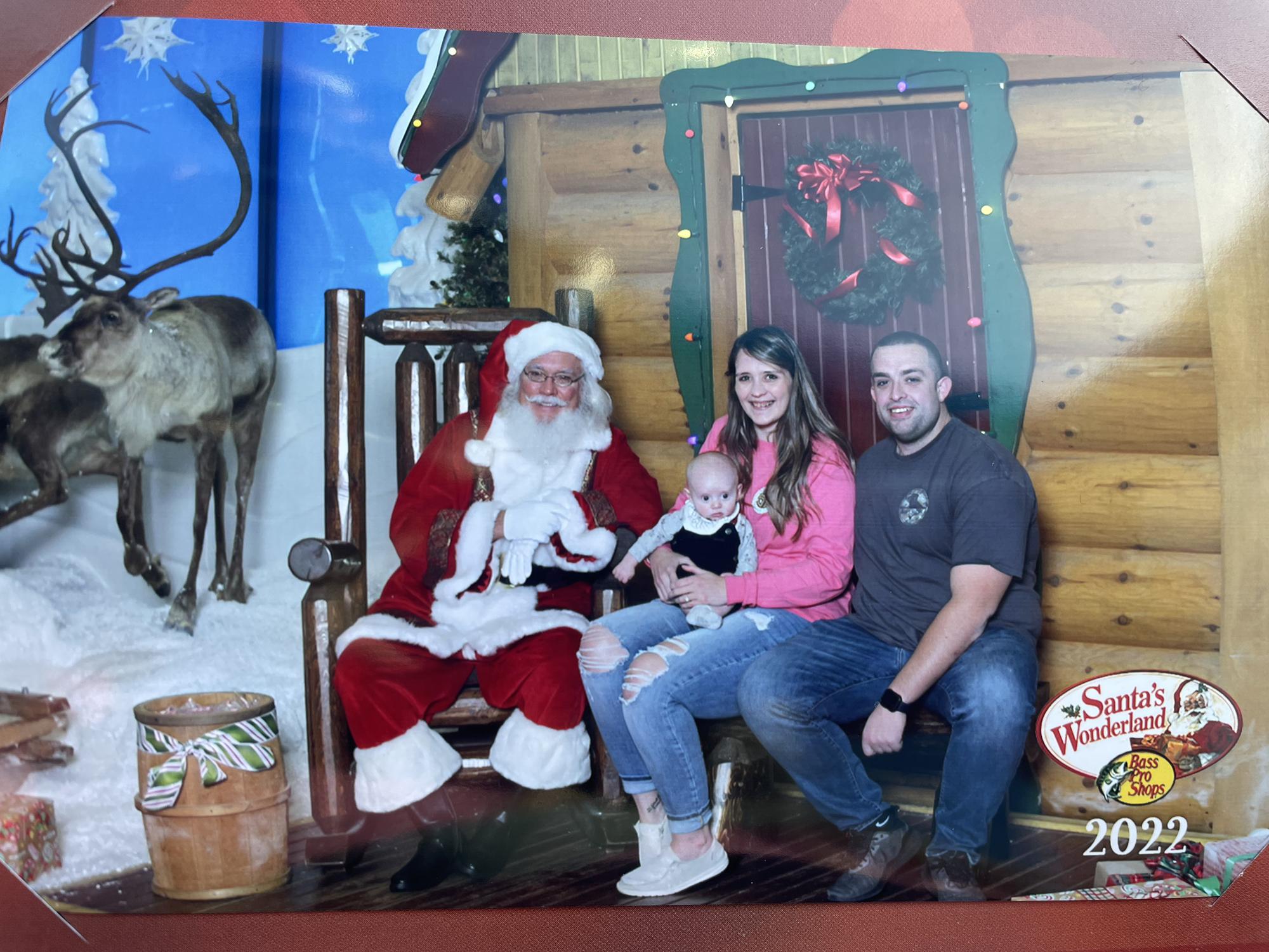 First Family Picture with Santa!