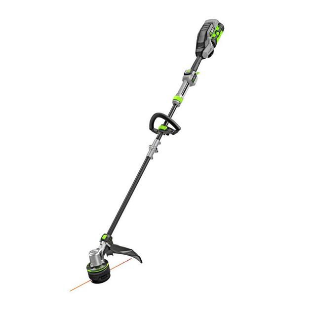 EGO Power+ ST1623T 16-Inch Weed Wacker 56-Volt Lithium-Ion Cordless POWERLOAD™ with LINE IQ™ Telescopic Carbon Fiber Straight Shaft String Trimmer, 4.0Ah Battery and Charger Included