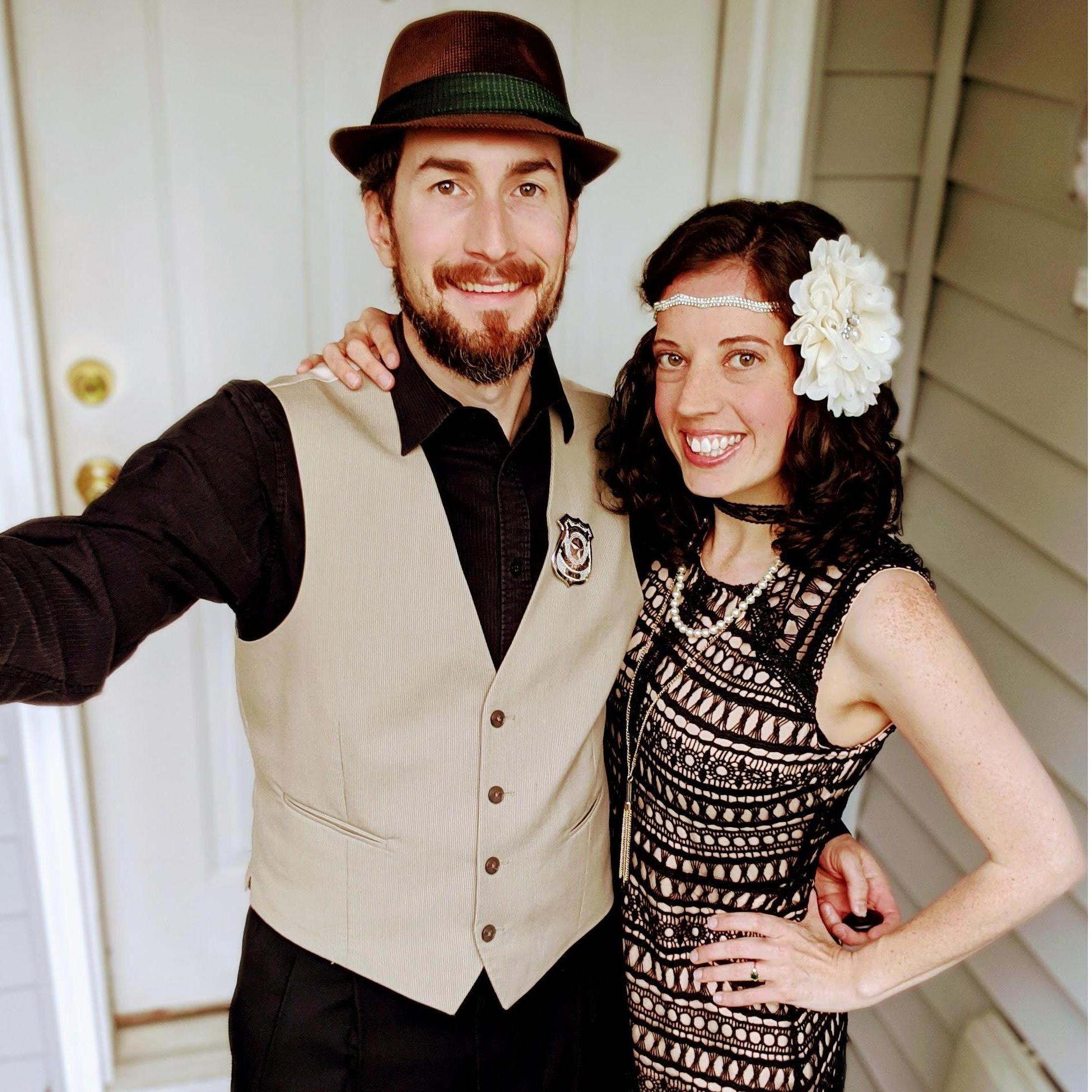 1920s Themed Murder Mystery Party-- via Zoom. Definitely a highlight of the pandemic for us. May 2020.