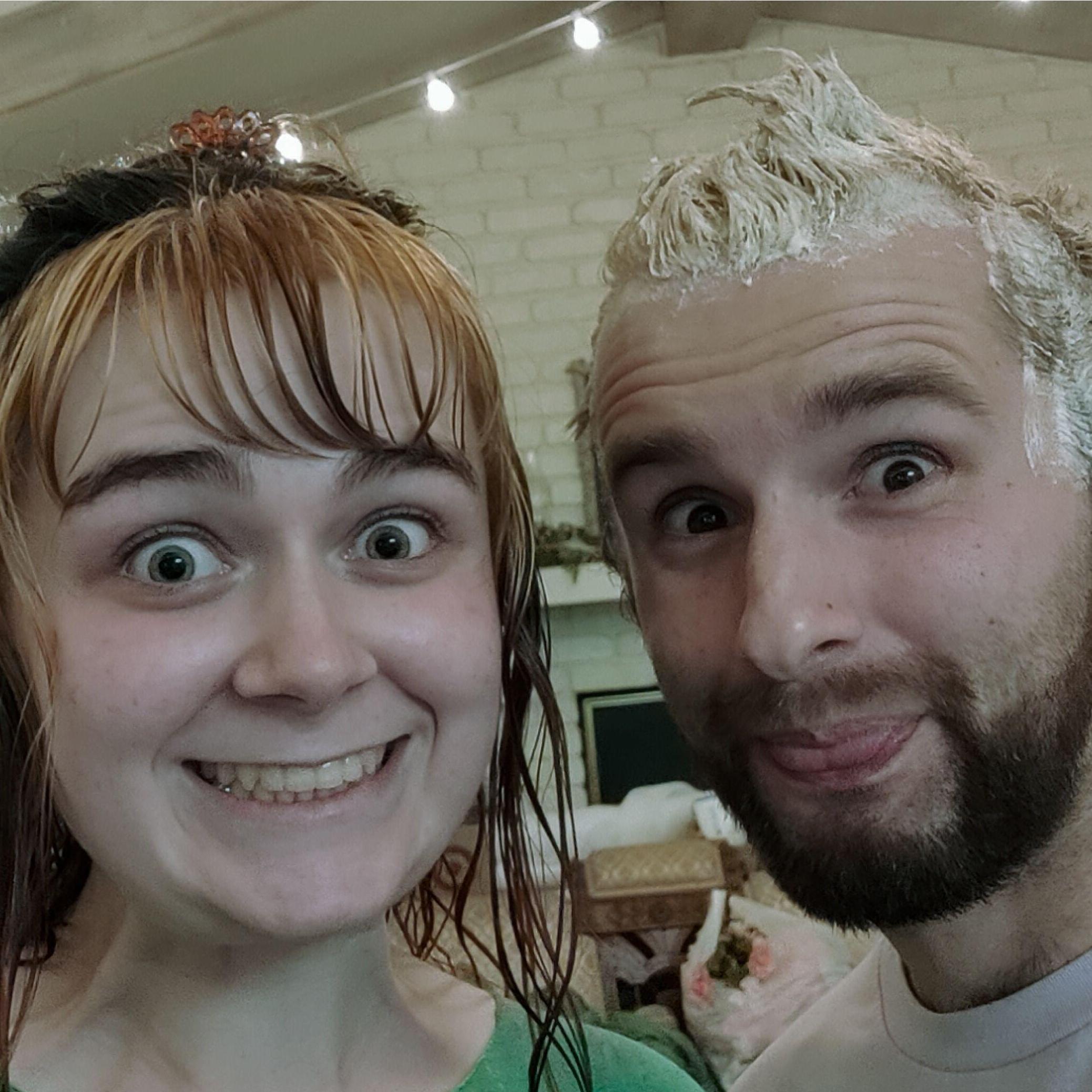 A Couple That Bleaches Their Hair Together Stays Together