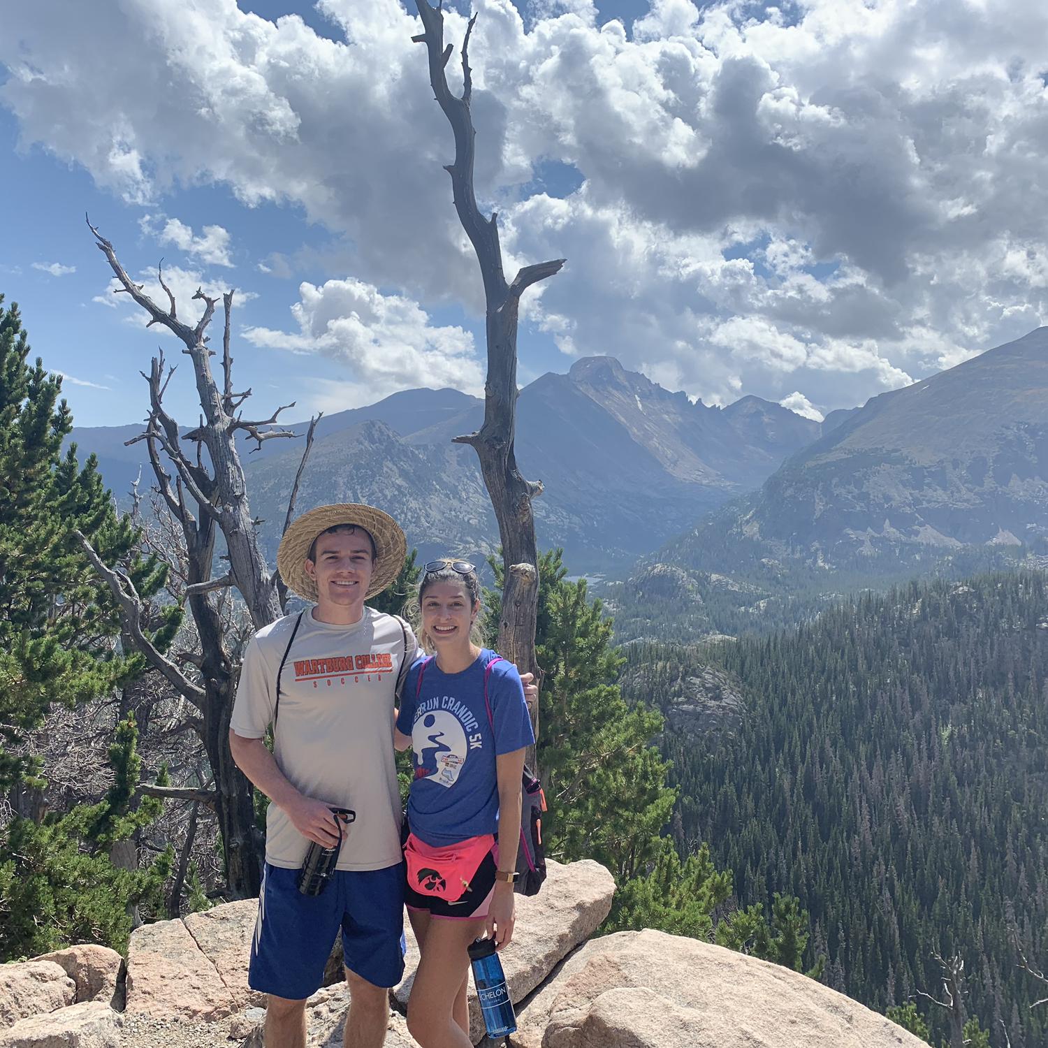 Enjoying the beautiful views in Estes Park, CO. And yes that includes Kyle in his straw hat!