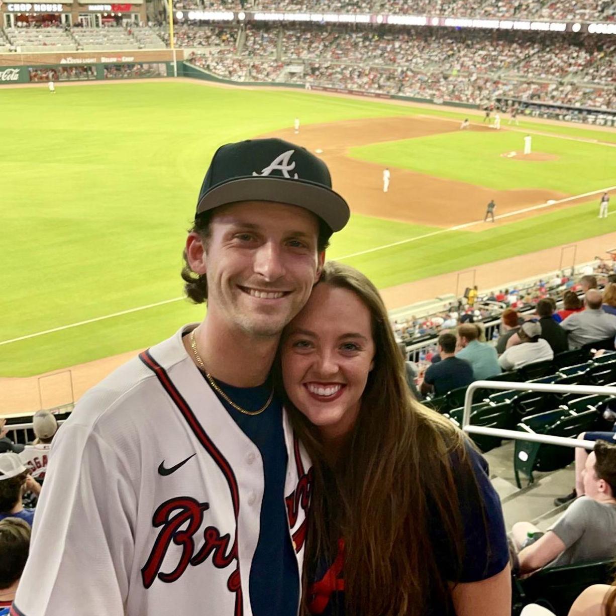 Braves game for Jason's birthday!