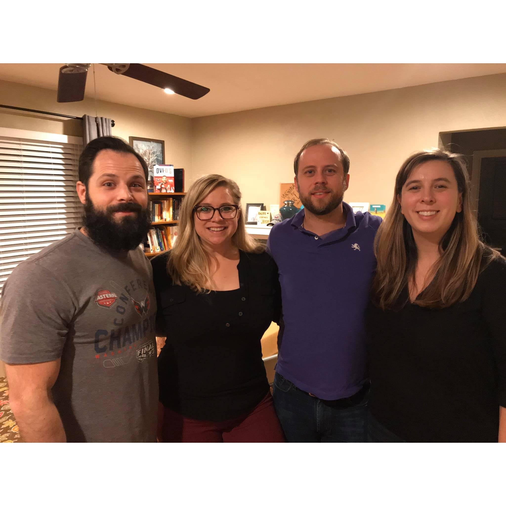 Thanksgiving in Norfolk, Va with family, Wesley Williamson and Rachel Sinderbrand.