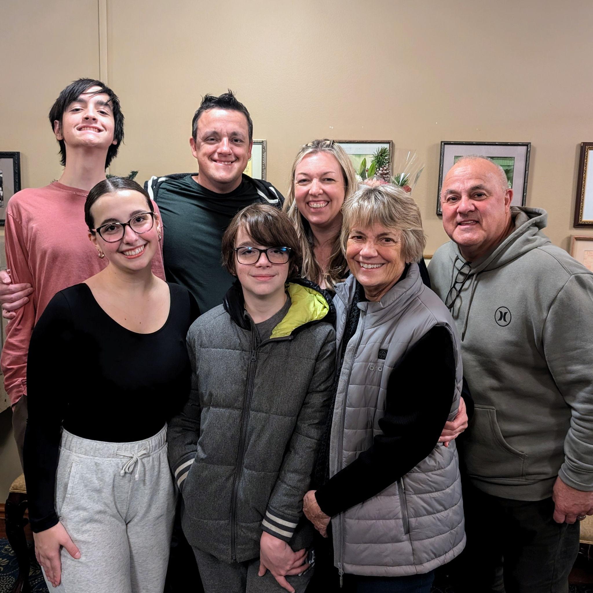 Jordan's dance recital with the fam