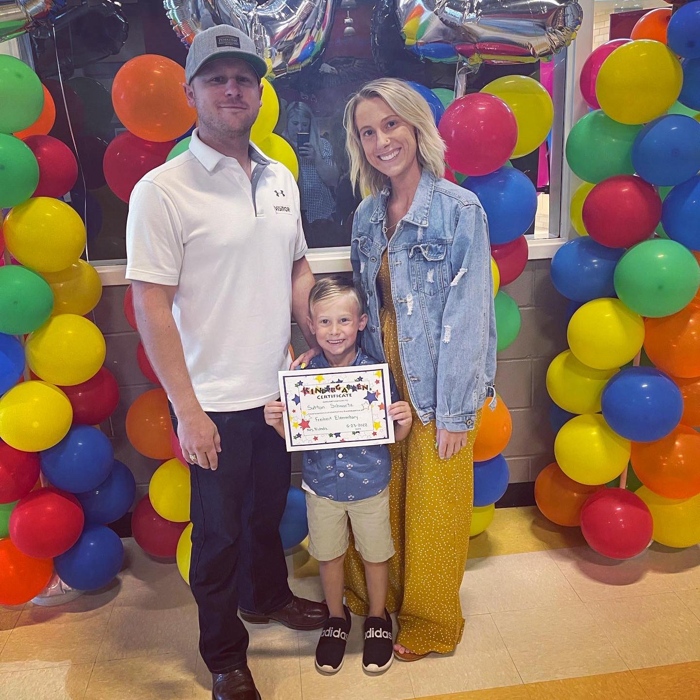 Sutton’s kindergarten graduation! Clayton’s always been there to love and support Sutton since the day he first met him ❤️