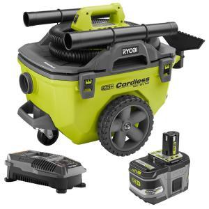 18-Volt ONE+ Lithium-Ion Cordless 6 Gal. Wet/Dry Vacuum Kit with (1) 9.0 Ah Battery and (1) 18-Volt Charger